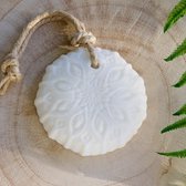Kaylenn witte Mandala zeep - handgemaakt - vegan - blokzeep - glycerine zeep