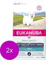 Eukanuba West Highland White Terrier - Hondenvoer - 2 x Kip 2.5 kg