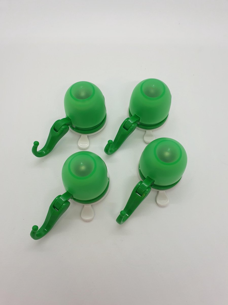 Mastrad - Haakjes met zuignap - 4 stuks - groen