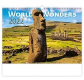 Helma C134-22 Kalpa Wandkalender 2022 Wereld wonderen 45 x 31.5 cm