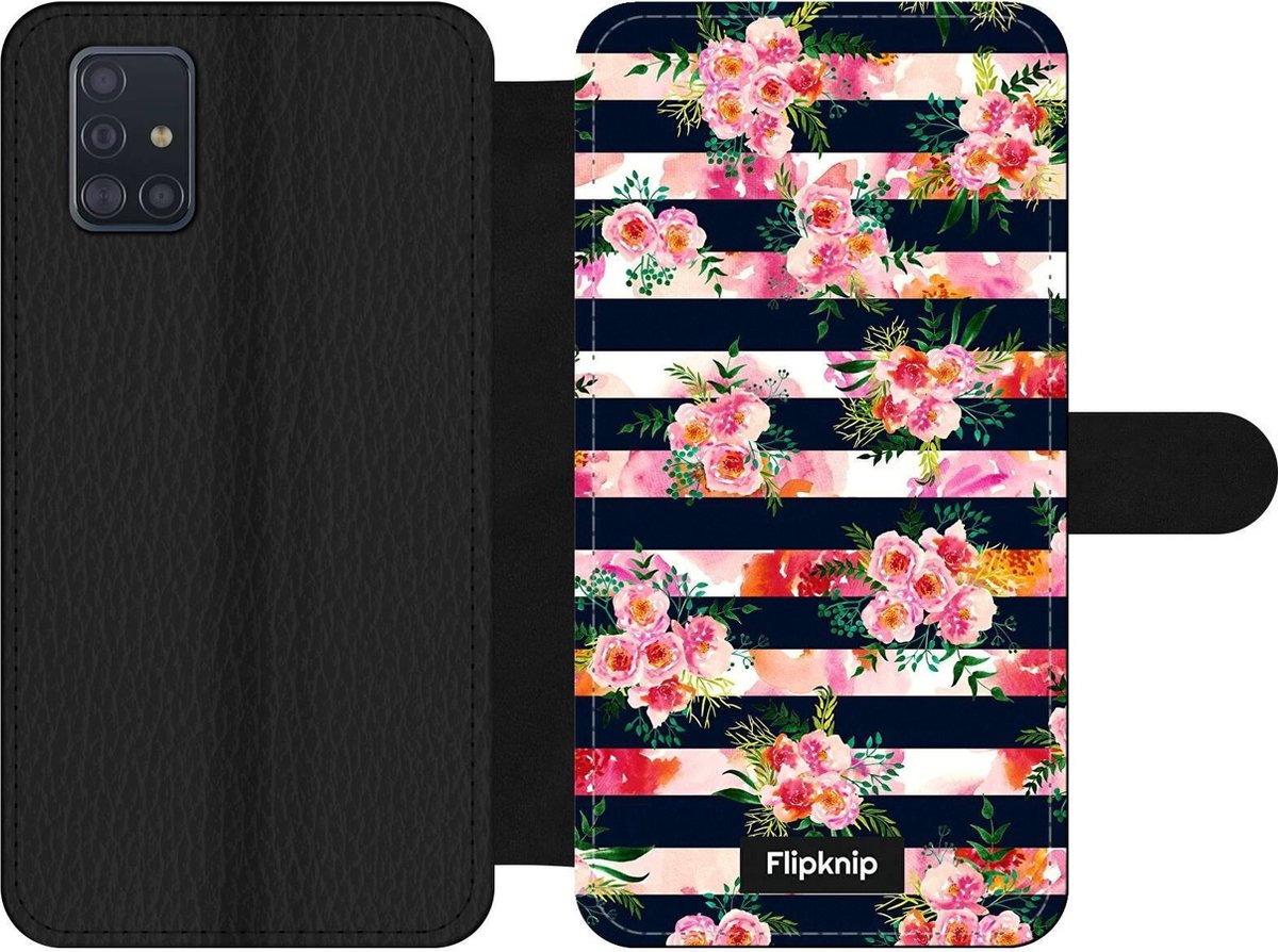 Wallet case - geschikt voor Samsung Galaxy A51 - Floral N°8