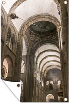 Tuindecoratie Gigantische binnenkant van de Santiago de Compostella - 40x60 cm - Tuinposter - Tuindoek - Buitenposter