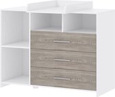 Bebies First - Baby Room Lars - Commode - Blanc - Gris