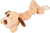 Hondenspeelgoed Pluche Fieber Hond Bungee - 42 cm - Zwart - 42 x 18 x 10 cm