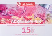 Papier peinture acrylique Talens Art Creation - blanc - mélange FSC