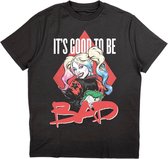 DC Comics Batman Heren Tshirt -2XL- Harley Quinn Good To Be Bad Zwart