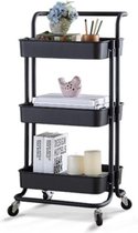 Clever Storage Opbergkar 3 niveaus - Zwart