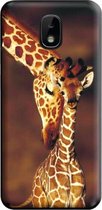 ADEL Siliconen Back Cover Softcase Hoesje Geschikt Voor Samsung Galaxy J3 (2018) - Giraf