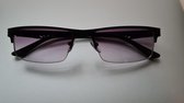 Dames afstand bril op sterkte -4,0 met brilkoker - Bijziend bril - GEEN LEESBRIL -4.0 - zilver - lunette pour ordinateur - 016 Aland optiek / randloze bril / elegante bril met bril