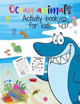 Ocean animals activity book for kids ages 4-8