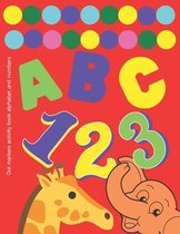 Dot markers activity book alphabet and numbers
