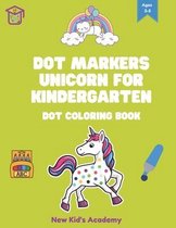 Dot markers unicorn for kindergarten