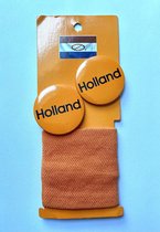 Holland Oranje Voetbaal EK/WK zweetband en 2 buttons van 4,5cm