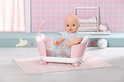 Baby Annabell pop in roze badje met onderwaterprint en schaapjes-pootjes.