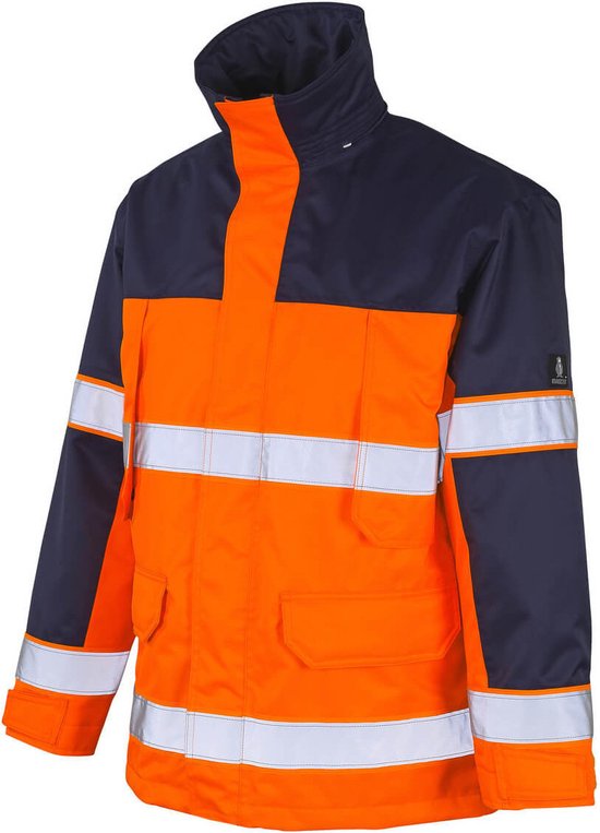 MASCOT veiligheidsjas Savana, EN 471, oranje/marine, 100 % polyester, maat L