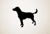 Silhouette hond - North Country Beagle - M - 60x74cm - Zwart - wanddecoratie