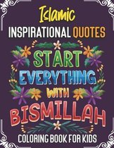 Islamic Inspirational Quotes Coloring Book for Kids