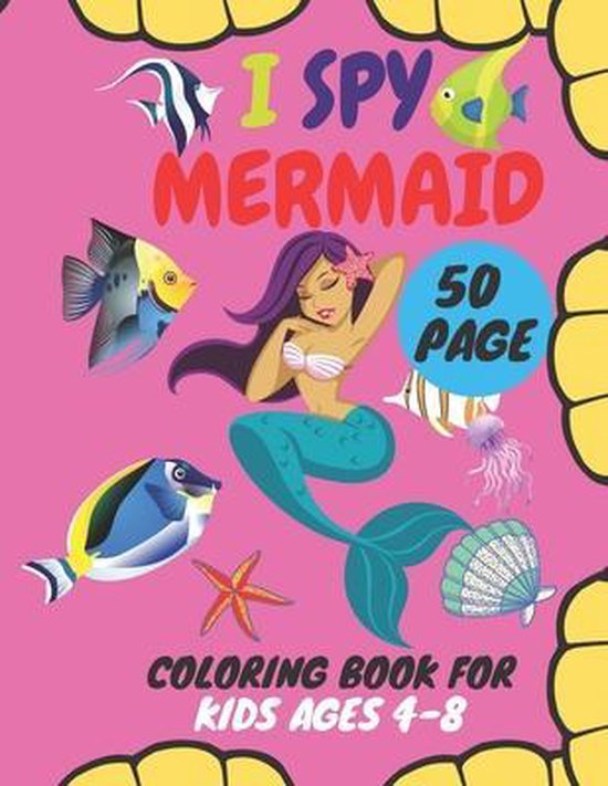 I Spy Mermaid Coloring Book for Kids Ages 48, Cate Bllan