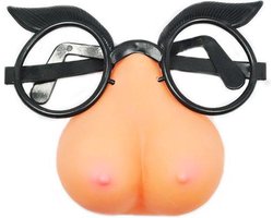 Tietenmasker Met Bril - Grappig sex speeltje - Voor koppels - Ideaal voor spelletjes - Fun - Sex toys - Spannend attribuut - Seksspeeltjes Voor Koppels - Makkelijk in gebruik - Sex speeltjes