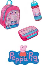 Peppa Pig  - lunchset  Peppa Pig  - peuters/kleuter - Rugtas + Lunchbox + Drinkfles