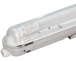 HOFTRONIC - LED TL armatuur met lamp - 120cm - 18 Watt 1960 Lumen (110lm/W) - 6000K IP65 Waterdicht voor binnen en buiten - T8 G13 fitting - Flikkervrij - Koppelbaar