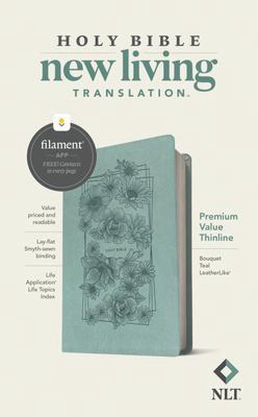 Foto: Nlt premium value thinline bible filament edition teal