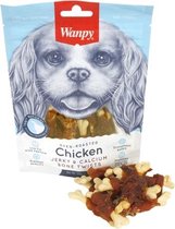 Wanpy oven-roasted chicken jerky / calcium bone twists - 100 gr - 1 stuks