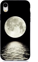 Moon Painted Pattern Soft TPU Case voor iPhone XR