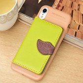 Litchi Texture PU + TPU horizontaal flip lederen tas voor iPhone XR, met houder & kaartsleuven & portemonnee & fotolijst (groen)