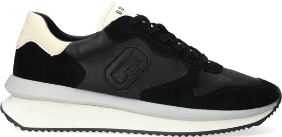Guess Made Lage sneakers - Leren Sneaker - Heren - Zwart - Maat 41 | bol.com