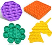 Pop it Fidget Toy - 3 delig pakket