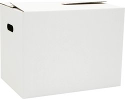 Verhuisdozen Professioneel - 10 stuks - 52 Liter - Extra stevig - Automatisch opzetbaar - 75 kg laadvermogen - Opbergbox - Direct gebruiksklaar - Wit