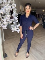 My Pashion - Jumpsuit L - Navy Dark - Easy-Move - Travelstof