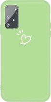 Voor Galaxy A91 / S10 Lite Frosted Candy-gekleurde ultradunne TPU-telefoon (GReen)