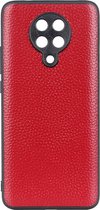 Voor Xiaomi Redmi K30 Pro Litchi Texture lederen opvouwbare beschermhoes (rood)