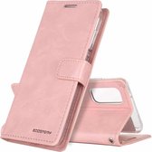 Voor Galaxy S20 Plus GOOSPERIE BLAUWE MAAN DAGBOEK Crazy Horse Texture Horizontaal Flip Leren Case Met Beugel & Kaartsleuf & Portemonnee (Roze)