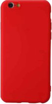 Voor iPhone 6 schokbestendig mat TPU beschermhoes (rood)