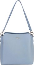 David Jones Schoudertas met 3 vakken - Licht Blauw