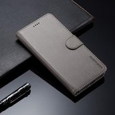 LC.IMEEKE voor Xiaomi Redmi 5 Plus kalfsleer Horizontale flip lederen tas, met houder & kaartsleuven & portemonnee (grijs)