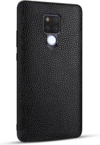Voor Huawei Mate 20 / Mate 20X Lychee Grain Cortex Anti-vallende TPU mobiele telefoon Shell beschermhoes (zwart)