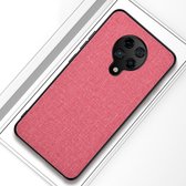 Voor Xiaomi Redmi K30 Pro schokbestendige doektextuur PC + TPU beschermhoes (roze)