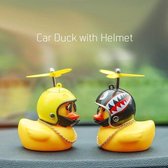 Auto En Fiets Decoratie-Auto Eendje Decoratie - Bad Eend-Eend met Helm-Auto-Fiets-Motor-decoratie ducky met helm