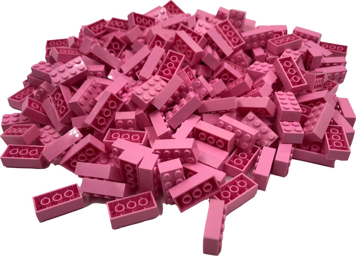 100 Bouwstenen 2x4 | Roze | compatibel met Lego | SmallBricks