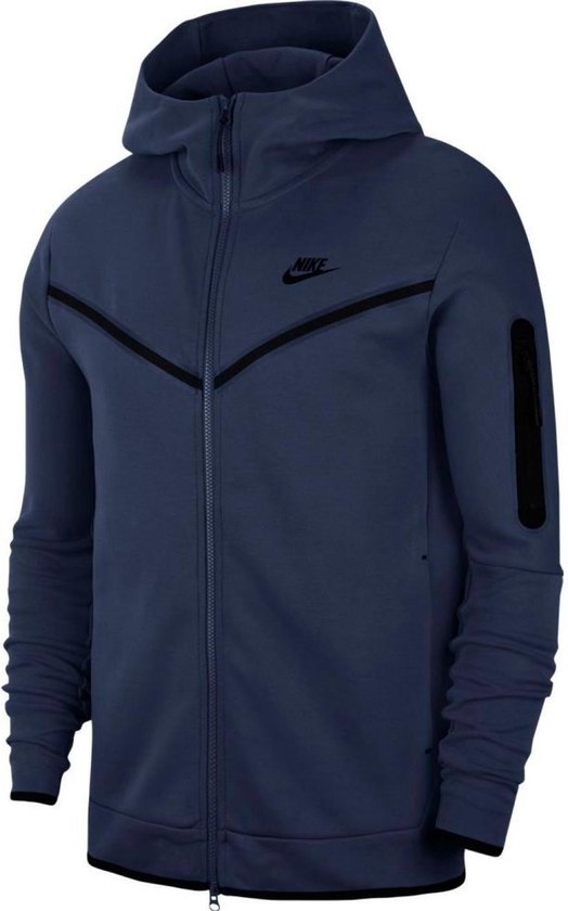 nike tech fleece donkerblauw vest