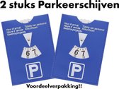 Parkeerschijf - 2 stuks - 11 x 15 cm - Parkeren met parkeerschijf ✅