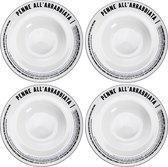 Pasta Bord Ø 27cm Penne - set 4 stuks
