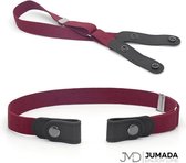 Jumada's Elastische Broekriem - Elastische Riem - Gespvrij - Unisex - Bordeaux