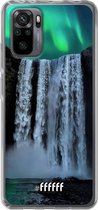 6F hoesje - geschikt voor Xiaomi Redmi Note 10 Pro -  Transparant TPU Case - Waterfall Polar Lights #ffffff