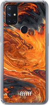 6F hoesje - geschikt voor OnePlus Nord N10 5G -  Transparant TPU Case - Magma River #ffffff