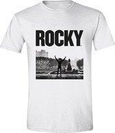 Rocky  B&W Shot White T-Shirt - XL